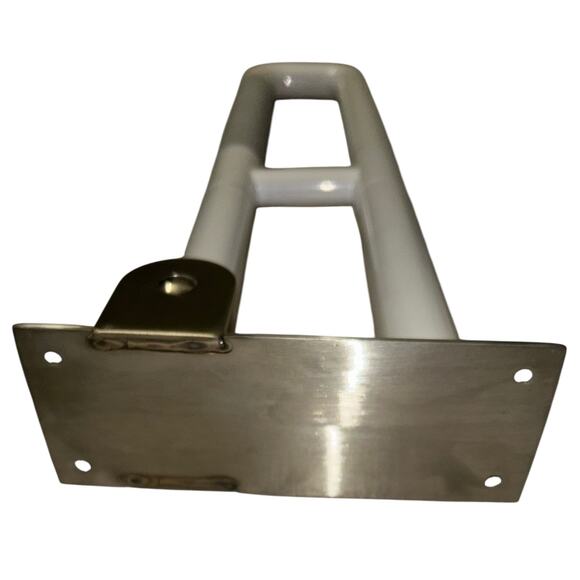 23.6" Stainless Toilet Safety Rails White Elderly Disabled - Picture 2 of 4